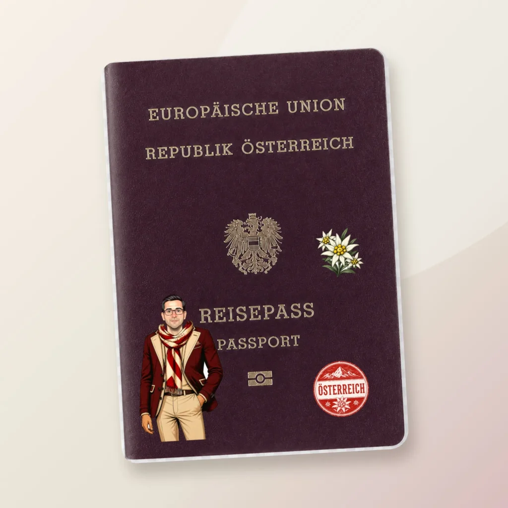 Gentleman / Transparente Passhülle – selbst gestalten!